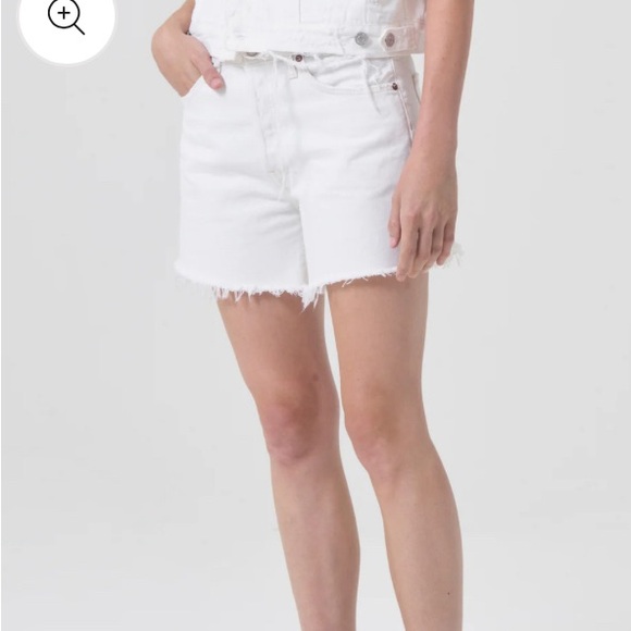 White Agolde Parker Shorts